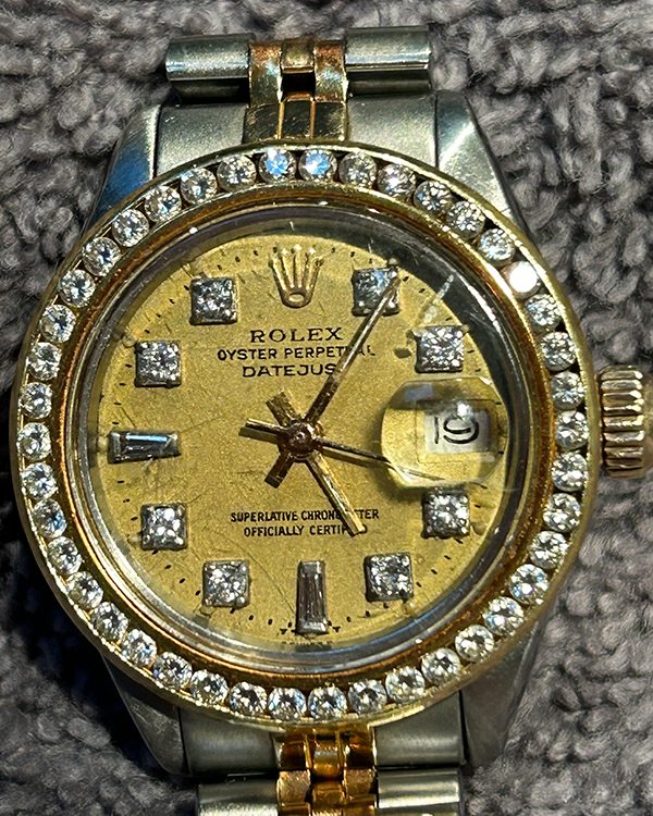 No Reserve - Rolex Lady-Datejust 26MM Champagne Dial Two-Tone Jubilee Bracelet (6917)