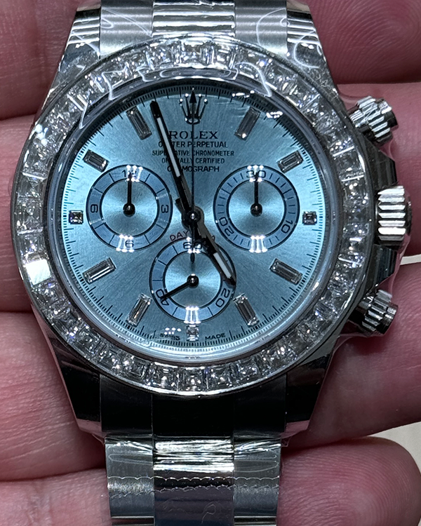 2023 Rolex Cosmograph Daytona 40MM Blue Dial Platinum Bracelet (116576TBR)