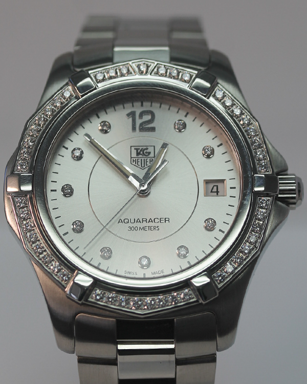 Tag Heuer Aquaracer 300M 38.5MM Quartz Silver Dial Steel Bracelet (WAF1118.BA0810)