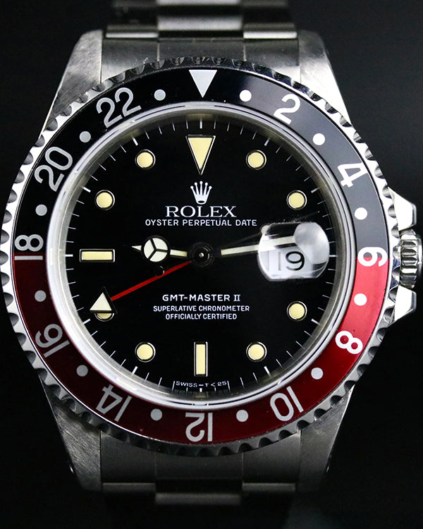 1991 (N-Serial) Rolex GMT-Master II "Coke" 40MM Black Dial Oyster Bracelet (16710)