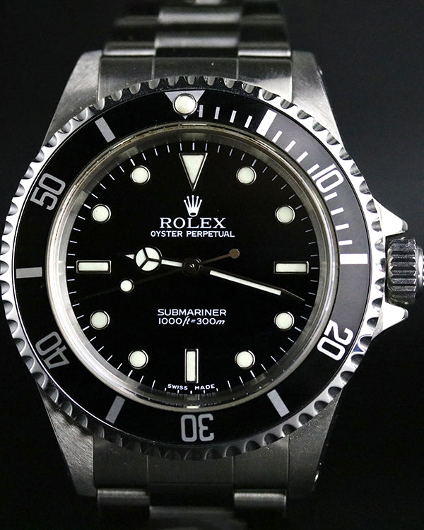 1999 (A-Serial) Rolex Submariner No-Date 40MM Black Dial Oyster Bracelet (14060)