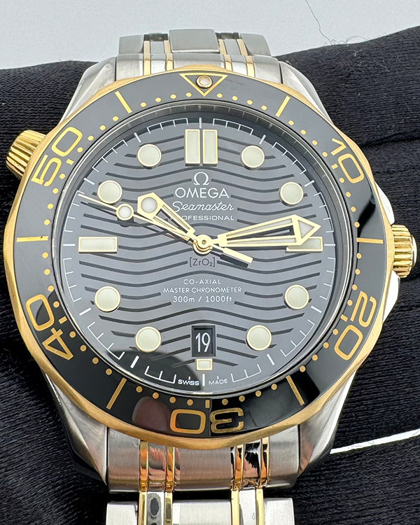 Omega Seamaster Diver 300M 42MM Black Dial Two-tone Bracelet (210.20.42.20.01.002)