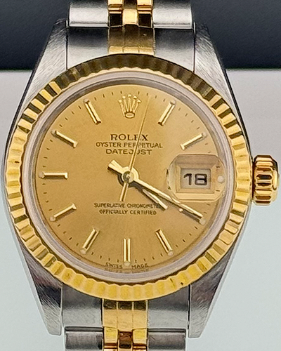 2000 Rolex Lady-Datejust 26MM Champagne Dial Two-Tone Jubilee Bracelet (79173)