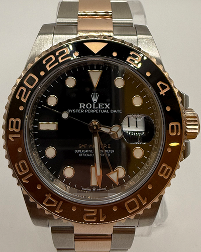 2024 Rolex GMT-Master II "Rootbeer" 40MM Black Dial Two-Tone Oyster Bracelet (126711CHNR)