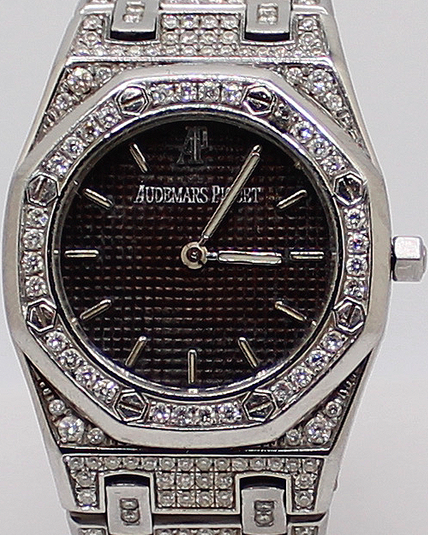 Audemars Piguet Royal Oak Lady 26MM Quartz Grey Dial Aftermarket Gold/Steel Bracelet (6007SA)