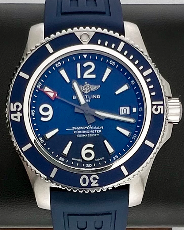 2024 Breitling Superocean 44MM Blue Dial Steel Bracelet (A17367)