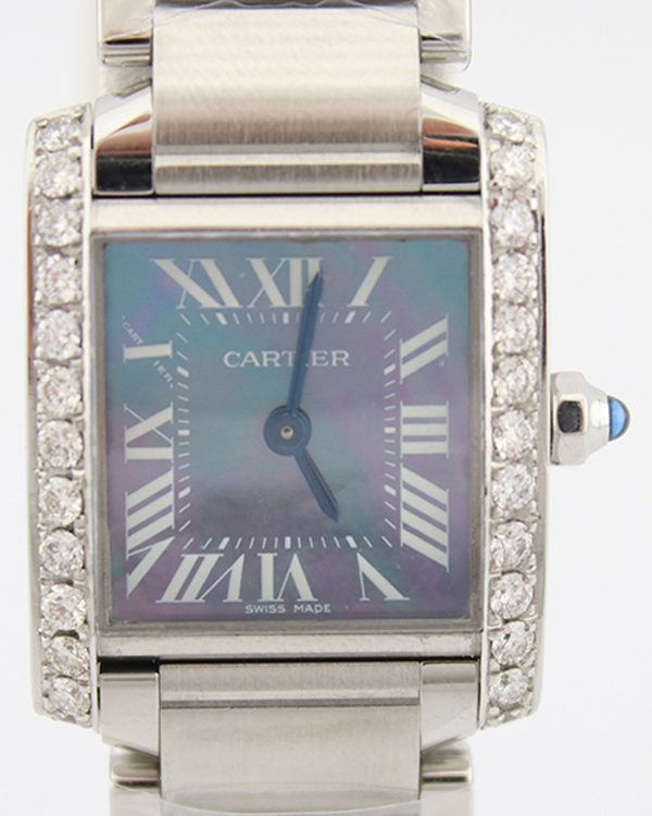 Cartier Tank Française 20MM Mother-of-pearl Dial Steel Bracelet (W51034Q3)