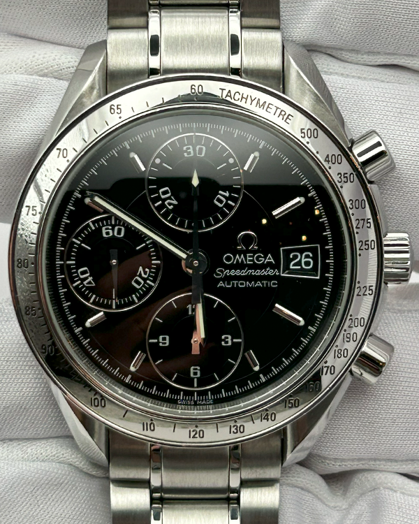 Omega Speedmaster Date 39MM Black Dial Steel Bracelet (3513.50.00)