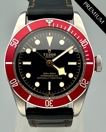 No Reserve - 2018 Tudor Black Bay 41MM Black Dial Leather Strap (79230R)