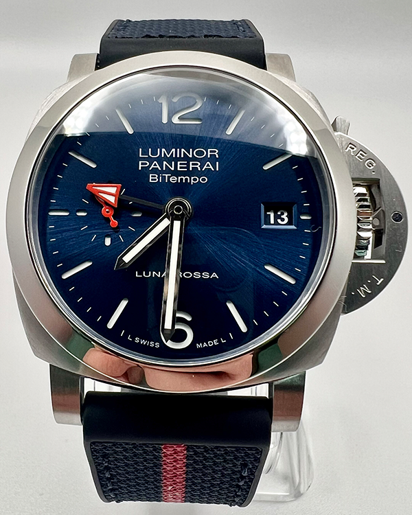 2024 Panerai Luminor Luna Rossa 40MM Blue Dial Rubber Strap (PAM01404)