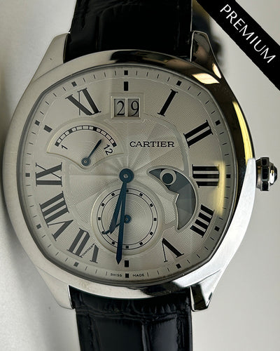 2019 Cartier Drive De Cartier 40MM Silver Dial Leather Strap (WSNM0005)