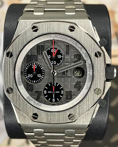 Audemars Piguet Royal Oak Offshore Chronograph 42MM Grey Dial Titanium Bracelet (26170TI.OO.1000TI.01)