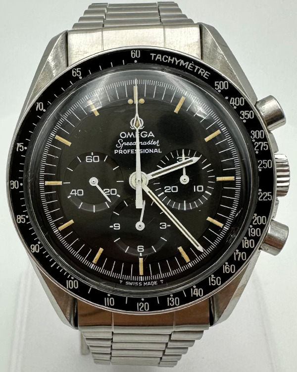 Omega Speedmaster Professional Moonwatch 42MM Black Dial Steel Bracelet (145.022-69)