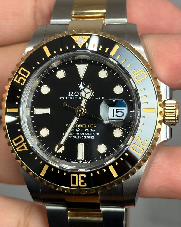 2022 Rolex Sea-Dweller 43MM Black Dial Two-Tone Oyster Bracelet (126603)