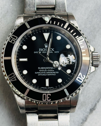 2009 (V Serial) Rolex Submariner Date 40MM Black Dial Oyster Bracelet (16610LN)