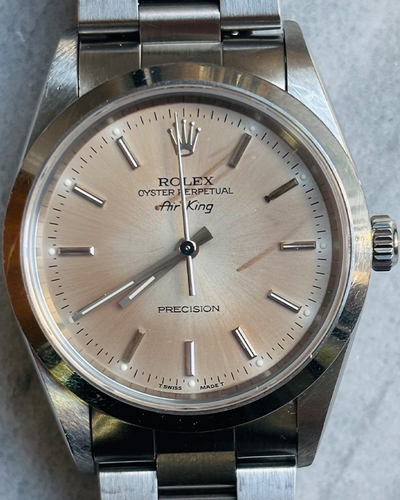 1997 Rolex Air-King 34MM Silver Dial Oyster Bracelet (14000)