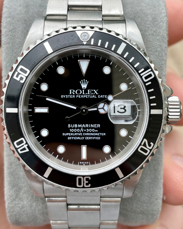 1998 Rolex Submariner Date 40MM Black Dial Oyster Bracelet (16610)