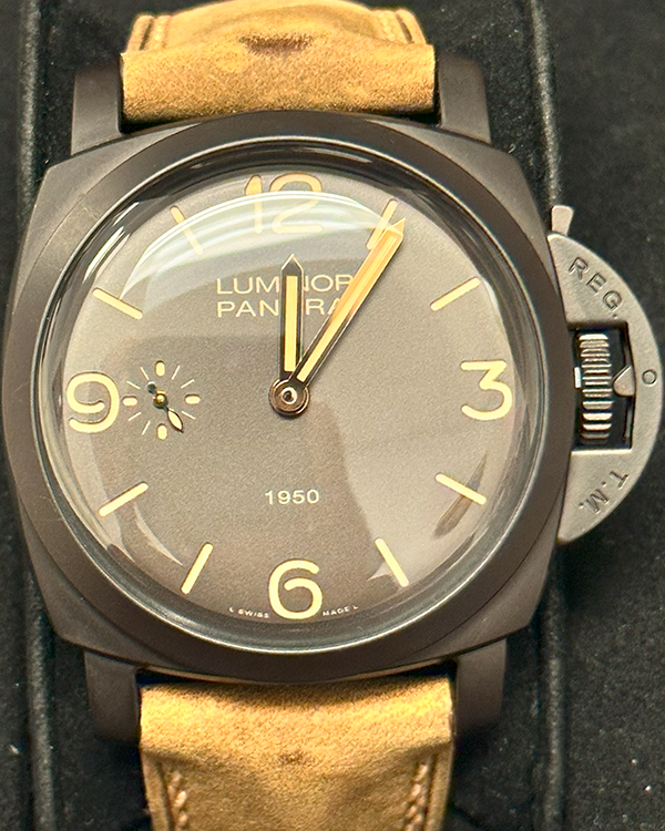 Panerai Luminor 1950 3 Days Composite Ceramic Brown Dial (PAM00375)