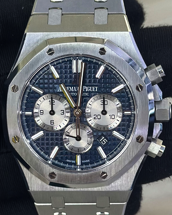 2017 Audemars Piguet Royal Oak Chronograph 41MM Blue Dial Steel Bracelet (26331ST.OO.1220ST.01)