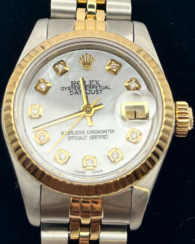 Rolex Lady-Datejust 26MM Mother of Pearl Dial Two-Tone Jubilee Bracelet (69173)