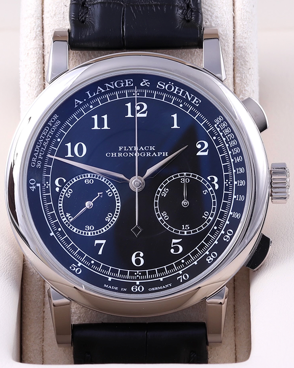 2020 A. Lange & Söhne 1815 Chronograph 39MM Black Dial Leather Strap (414.028)