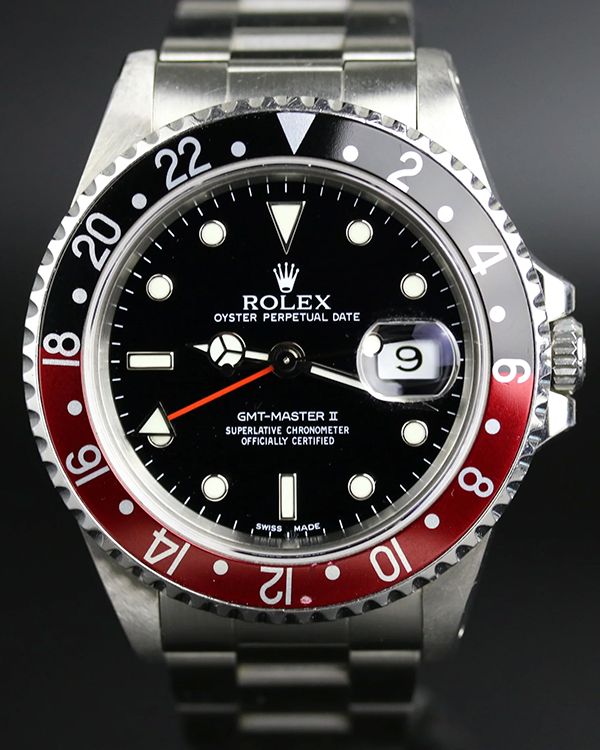 Rolex GMT-Master II "Coke" 40MM Black Dial Oyster Bracelet (16710)