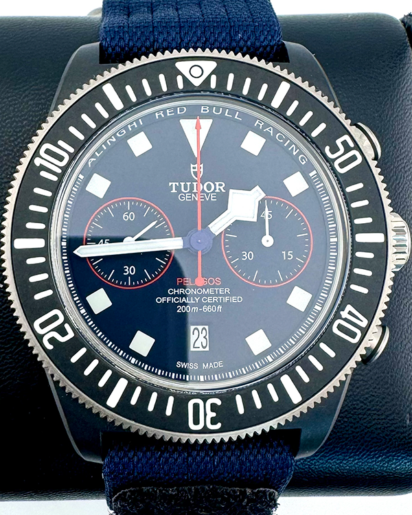 No Reserve - 2023 Tudor Pelagos FXD Chrono Alinghi "Red Bull Racing" 43MM Blue Dial Textile Strap (25807KN)