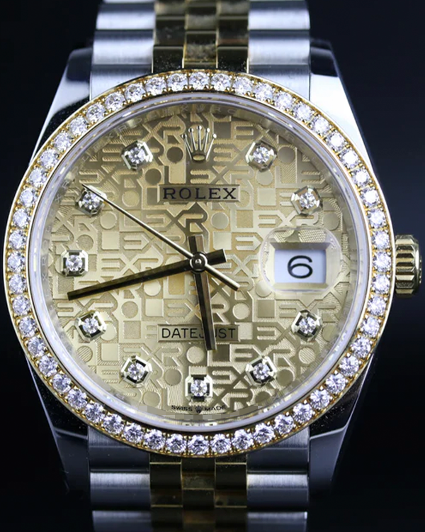 2022 Rolex Datejust 36MM Champagne Computer Dial Two-Tone Jubilee Bracelet (126283RBR)