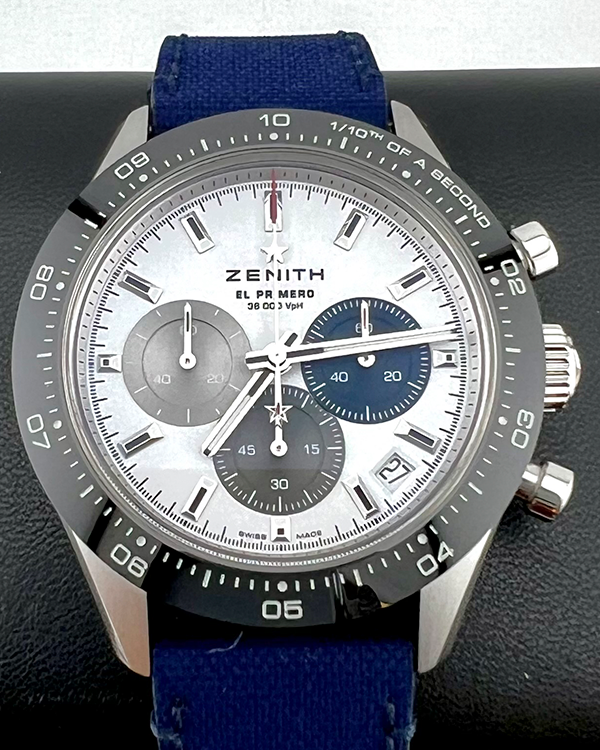 No Reserve - 2023 Zenith Chronomaster Sport 41MM White Dial Rubber/Textile Strap (03.3100.3600/69.C823)