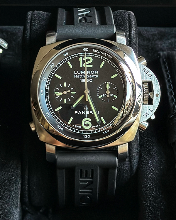 Panerai Luminor 1950 3 Days Chrono Flyback Rattrapante 44MM Steel Black Dial (PAM00213)