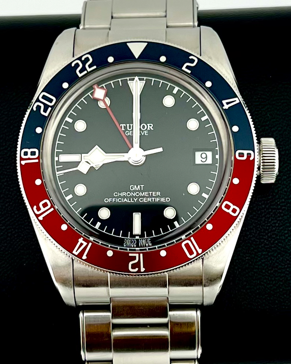 2018 Tudor Black Bay GMT "Pepsi" 41MM Black Dial Steel Bracelet (79830RB)