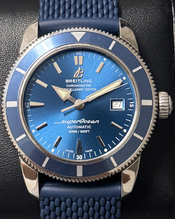 2016 Breitling Superocean Heritage 42MM Blue Dial Rubber Strap (A1732116/C832)
