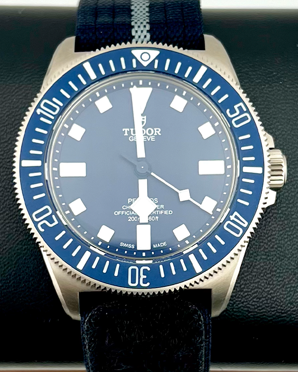 No Reserve - 2024 Tudor Pelagos FXD 42MM Blue Dial Textile Strap (25707B/23)