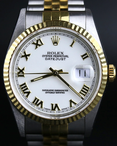 1997 Datejust 36MM White Dial Two-Tone Jubilee Bracelet (16233)