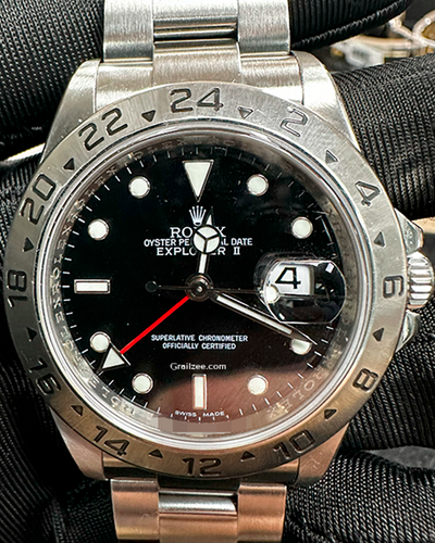 Rolex Explorer II 40MM Black Dial Oyster Bracelet (16570)