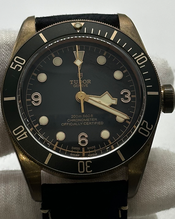 2021 Tudor Black Bay Bronze 43MM Black Dial Leather Strap (79250BA)