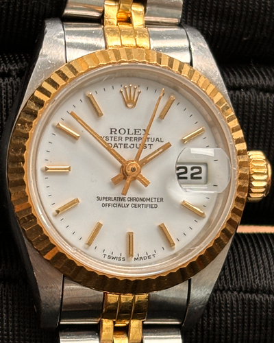 Rolex Lady-Datejust 26MM White Dial Two-Tone Jubilee Bracelet (69173)