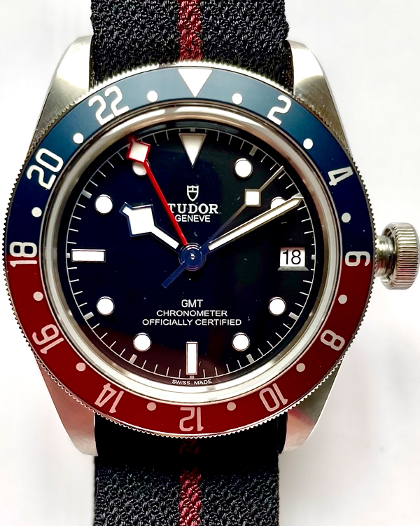 No Reserve - 2021 Tudor Black Bay GMT "Pepsi" 41MM Black Dial Textile Strap (79830RB)