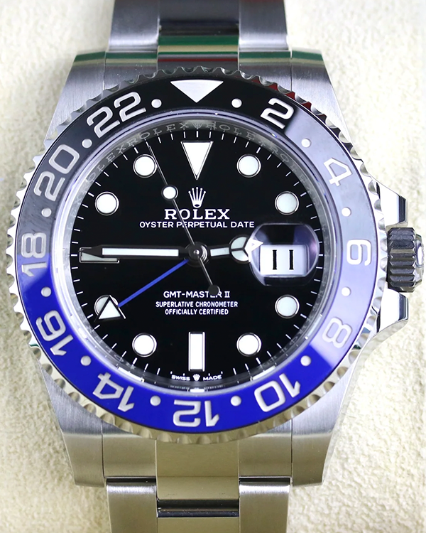 2022 Rolex GMT-Master II "Batman" 40MM Black Dial Oyster Bracelet (126710BLNR)