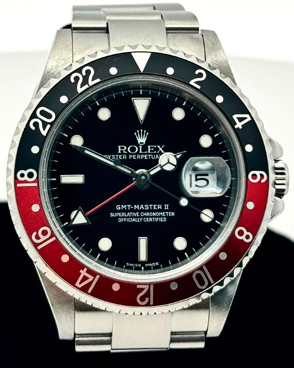 2005 (D Serial) Rolex GMT-Master II "Coke" 40MM Black Dial Oyster Bracelet (16710T)