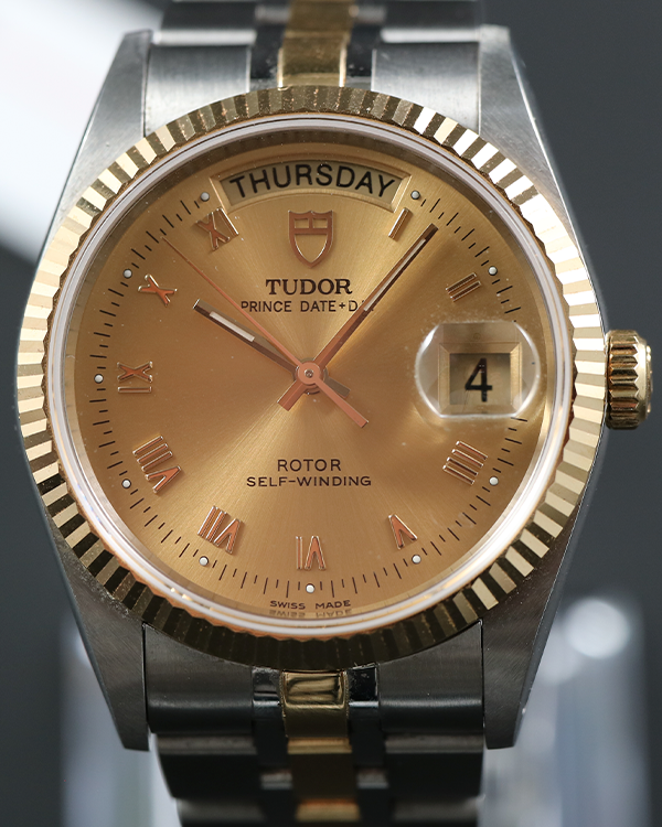 2021 Tudor Prince Date Day 36MM Champagne Dial Two-Tone Bracelet (76213)