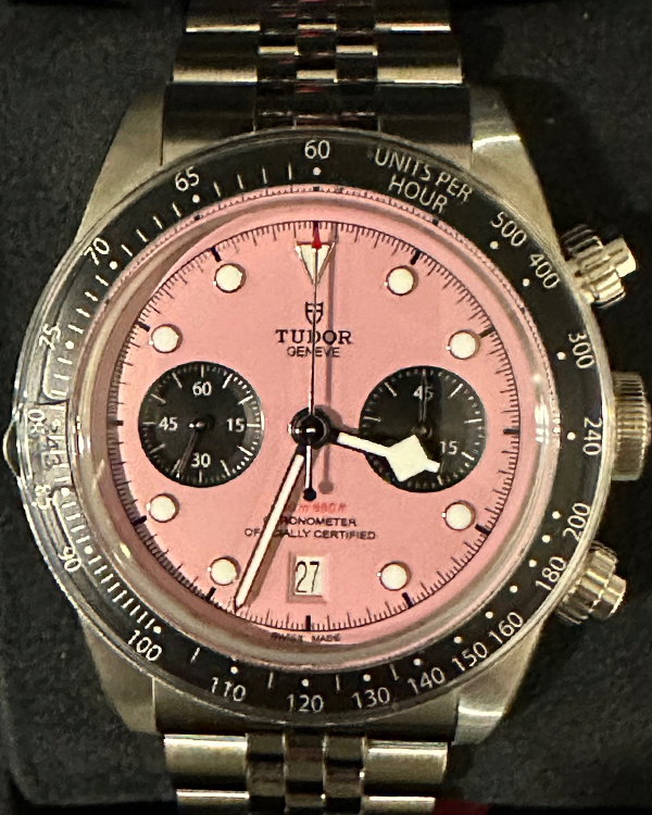 2024 Tudor Black Bay Chrono 41MM Pink Dial Steel Bracelet (79360N)