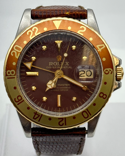 Rolex GMT-Master 40MM Brown Dial Leather Strap (1675)