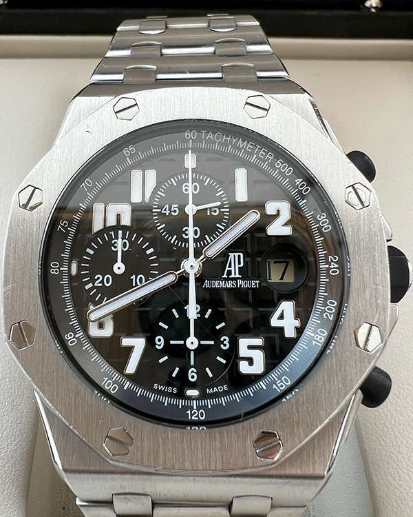 2010 Audemars Piguet Royal Oak Offshore 42MM Black Dial Steel Bracelet (26170ST)