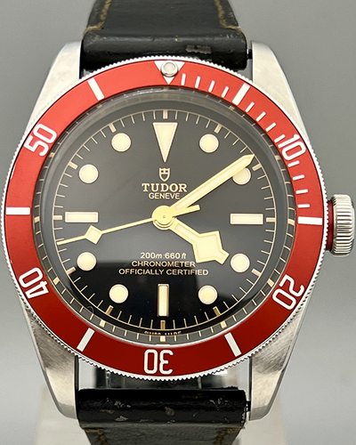 No Reserve - 2019 Tudor Black Bay Heritage 41MM Black Dial Leather Strap (79230R)