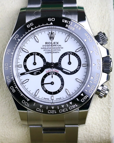 2024 Rolex Cosmograph Daytona "Panda" 40MM White Dial Oyster Bracelet (126500LN)