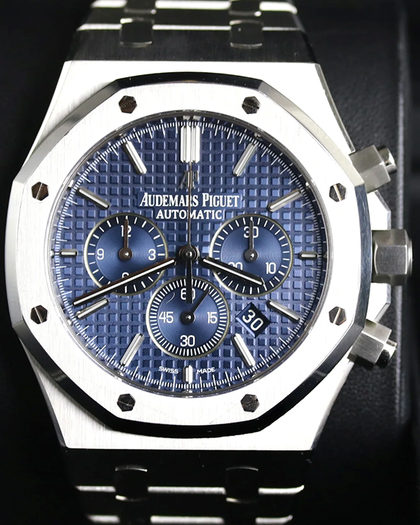 2016 Audemars Piguet Royal Oak Chronograph 41MM Blue Dial Steel Bracelet (26320ST.OO.1220ST.03)