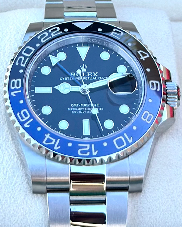 2023 Rolex GMT-Master II "Batman" 40MM Black Dial Oyster Bracelet (126710BLNR)