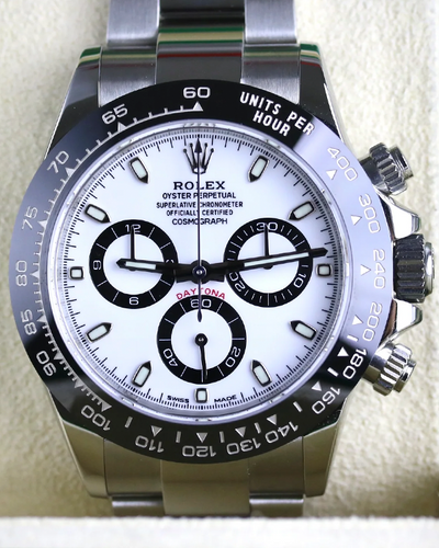 2021 Rolex Cosmograph Daytona "Panda" 40MM White Dial Oyster Bracelet (116500LN)