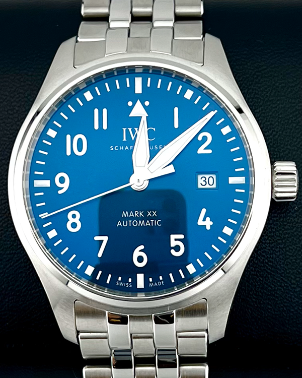 2024 IWC Schaffhausen Pilot Mark 40MM Blue Dial Steel Bracelet (IW328204)